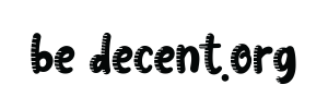 be decent.org decal